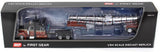 1/64 DCP PETERBILT 389 BURNT ORANGE WITH POLAR TANKER TRAILER 60-1676
