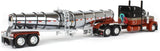 1/64 DCP PETERBILT 389 BURNT ORANGE WITH POLAR TANKER TRAILER 60-1676