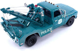 GREENLIGHT 1967 CHEVROLET C-30 DUALLY WRECKER NEW YORK CITY POLICE DEPARTMENT (NYPD) BLUE NEW ON CARD