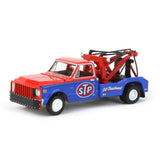 GREENLIGHT 1971 CHEVROLET C-30 DUALLY WRECKER STP OIL TREATMENT BLUE/RED NEW ON CARD