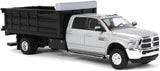 GREENLIGHT 2018 RAM 3500 DUALLY LANDSCAPER DUMP TRUCK BRIGHT SILVER METALLIC NEW ON CARD
