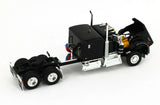 DCP / FIRST GEAR 1/64  KENWORTH W900A IN BLACK/BLACK JEEP WITH QUAD AXLE HEAVY HAUL TRAILER   TRAILER *****60-1061