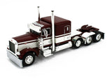1/64 DCP / FIRST GEAR PETERBILT 379 TRI DRIVE RED/BLACK WITH GRAIN TRAILER 60-1529