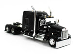 1/64 DCP / FIRST GEAR  KENWORTH W900 BLACK/BLACK WITH TIPPER TRAILER 60-1846