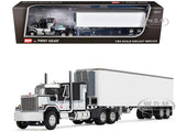 1/64 Scale GMC General with 60" Flat Top Sleeper in Black with 40' Vintage Trailer with Reefer  60-1923