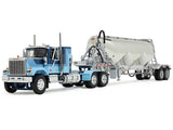 1/64 Scale GMC General with 34" Flat Top Sleeper in Blue with Heil Pneumatic Tank Trailer  60-1924