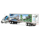 1/64 Dcp / First Gear Kenworth W900L AERO WALINGA With Dry Van Trailer 60-2167