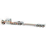 1/64 Dcp EXCLUSIVE CAPITOLA TRUCKING Peterbilt 389  Tri Drive & Heavy Lowboy Tri Axle Trailer WITH Jeep 60-2286