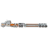 1/64 Dcp EXCLUSIVE CAPITOLA TRUCKING Peterbilt 389  Tri Drive & Heavy Lowboy Tri Axle Trailer WITH Jeep 60-2286