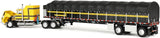 1/64 Dcp Ford LTL IN YELLOW/BLACK With COVERED WAGON Trailer 60-2295