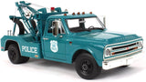 GREENLIGHT 1967 CHEVROLET C-30 DUALLY WRECKER NEW YORK CITY POLICE DEPARTMENT (NYPD) BLUE NEW ON CARD