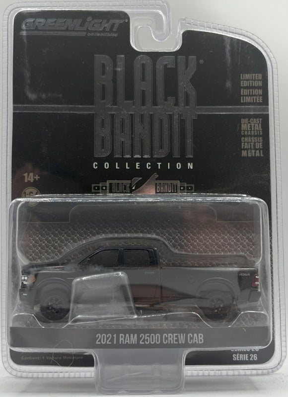 GREENLIGHT 2021 RAM 2500 CREW CAB BLACK BANDIT BLACK NEW ON CARD