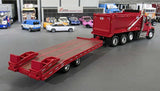 1/64 DCP / FIRST GEAR WESTERN STAR RED TANDOM TIPPER AND BEAVERTAIL TRAILER