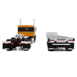 1/64 Scale Dcp / First Gear Peterbilt 379 BROWN/BRONZE COLOURED With Matching Drop Deck Trailer 68-2349