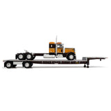 1/64 Scale Dcp / First Gear Peterbilt 379 BROWN/BRONZE COLOURED With Matching Drop Deck Trailer 68-2349