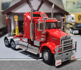 ICONIC REPLICAS 1/50 SCALE  SAR KENWORTH AERODYNE IN RED WITH CHASSIS ALLOYS