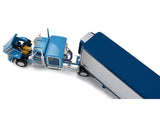 1/64 First Gear DCP 1/64 Kenworth W900A Flat Top Sleeper & Vintage Trailer with Reefer Legacy Series #2: Western Distributing "Crippled Cowboy" 69-2045