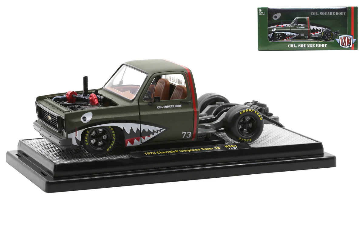 1/24 M2 Col. Square Body 1973 Chevrolet Cheyenne Super 10 New In Displ ...
