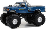 GREENLIGHT 1987 FORD F-250 KING OF CRUNCH BIGFOOT #3 BLUE NEW ON CARD