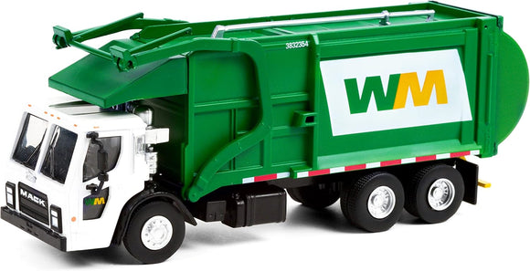 1/64 GREENLIGHT S.D TRUCKS 2020 MACK LR REFUSE TRUCK WHITE/GREEN NEW ON CARD