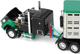 1/64 Dcp Ford LTL IN BLACK/GREEN With LIVESTOCK Trailer 60-2294