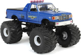 GREENLIGHT 1987 FORD F-250 KING OF CRUNCH BIGFOOT #6 BLUE NEW ON CARD
