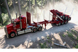 PRE ORDER 1/50 KENNEDY B-DOUBLE LOGGING TRAILERS IN RED NEW IN BOX