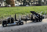 PRE ORDER 1/50 KENNEDY B-DOUBLE LOGGING TRAILERS IN BLACK NEW IN BOX