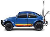 1/18 Solido 1975 Volkswagen Beetle Baja Blue Metallic New In Display Box