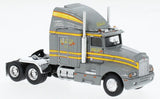 1/87 Scale Brekina Ho T600  Kenworth Aero In Gray/Yellow