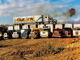 1/43 SCALE GMC GENERAL FROM SMOKEY AND THE BANDIT 2  WITH THE WESTERN MURAL TRAILER MADE BY IXO