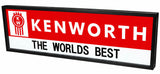 KENWORTH THE WORLDS BEST LIGHT UP  PERSPEX SIGN 740MM X 260MM NEW IN BOX