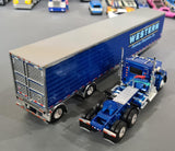 1/64 DCP / FIRST GEAR WESTERN KENWORTH W990 WITH REFRIGERATED TRAILER 60-1724