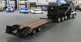 1/64 DCP / FIRST GEAR WESTERN STAR BLACK/WHITE TANDOM TIPPER AND BEAVERTAIL TRAILER