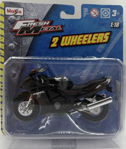 1/18 MAISTO FRESH METAL 2 WHEELERS HONDA CBR BLACKBIRD XX BLACK NEW ON CARD