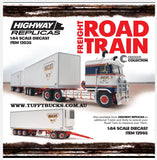 Pre Order Deposit 1/64 Highway Replicas Kenworth Ascot N/T Triple Roadtrain With Tri Axle Trailers