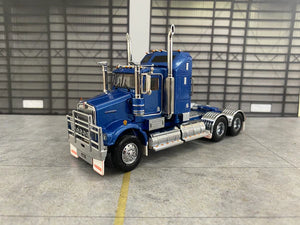 ICONIC REPLICAS 1/50 SCALE  SAR KENWORTH AERODYNE IN BLUE WITH BLUE CHASSIS ALLOYS