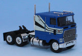 1/87 Scale Brekina Ho Ford Clt 9000 In Blue/White With Stripes Bogie Drive