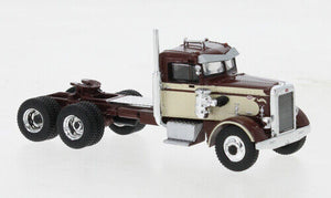 1/87 SCALE BREKINA HO 1955 PETERBILT IN BRAUN AND CREAM