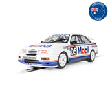 SCALEXTRIC FORD SIERRA RS500 - PETER BROCK BATHURST 1989 RACE SLOT CAR IN DISPLAY CASE