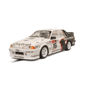 SCALEXTRIC HOLDEN VL COMMODORE 1990 BATHURST WINNER - GRICE + PERCY RACE SLOT CAR IN DISPLAY CASE