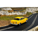 SCALEXTRIC 1/32 JAMES BOND CHECKER TAXI CAB - LIVE AND LET DIE SLOT CAR New In  Display Case C4606
