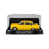 SCALEXTRIC 1/32 JAMES BOND CHECKER TAXI CAB - LIVE AND LET DIE SLOT CAR New In  Display Case C4606