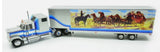 1/43 SCALE GMC GENERAL FROM SMOKEY AND THE BANDIT 2  WITH THE WESTERN MURAL TRAILER MADE BY IXO