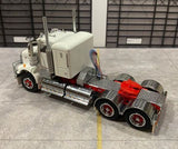 ICONIC REPLICAS 1/50 SCALE  SAR KENWORTH IN ICE WHITE WITH RED CHASSIS WITH COA