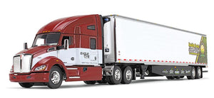 DCP / FIRST GEAR 1/64 KENWORTH T680 EAGLE EYE PRODUCE WITH AERO SKIRTED VAN TRAILER *****60-1637