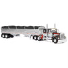 Dcp / First Gear 1/64  Kenworth W900A In Black/Red/GREY With Grain Trailer *****60-2137