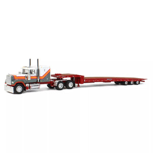 1/64 SCALE MACK SUPERLINER WHITE/GRAY/RED WITH TRI TALBERT TRAILER 60-1227