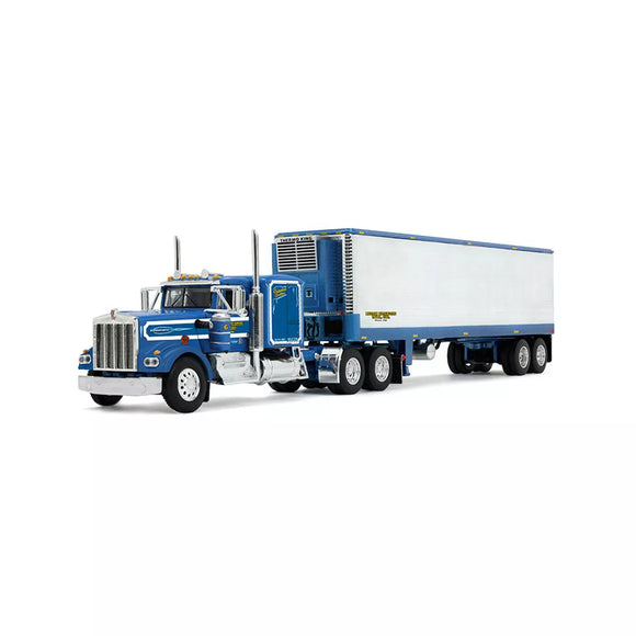 1/64 First Gear DCP 1/64 Kenworth W900A Flat Top Sleeper & Vintage Trailer with Reefer Legacy Series #2: Western Distributing 