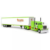 1/64 DCP / FIRST GEAR HALLAHAN TRANSPORT BIG RIGS PETERBILT 389 WITH BOX TRAILER 69-1329